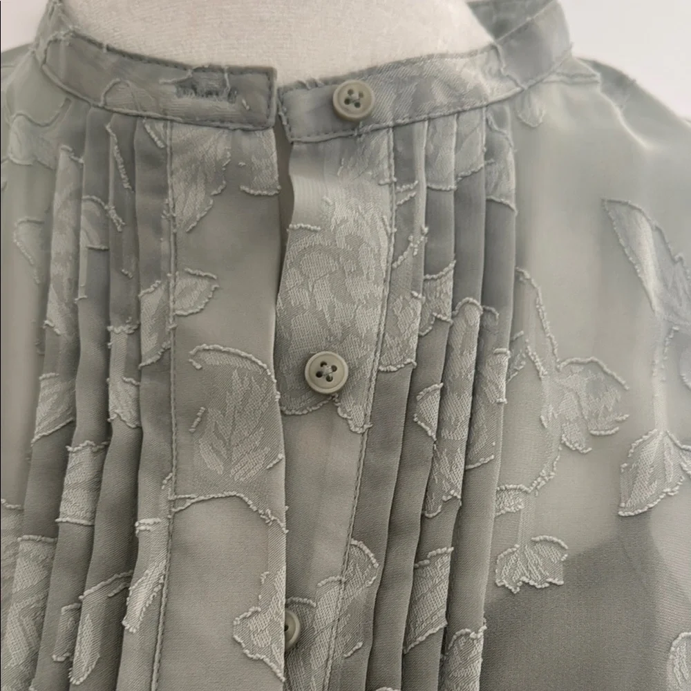 Club Monaco Pleated Printed Dress - Picture 2 of 5